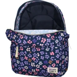 Tassen> Rugzak Milky Kiss Prestige donkerblauwe bloemen