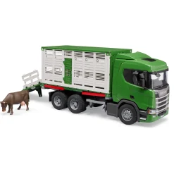 Auto's|Jongens> Scania vrachtwagen 560r veetransport met dier