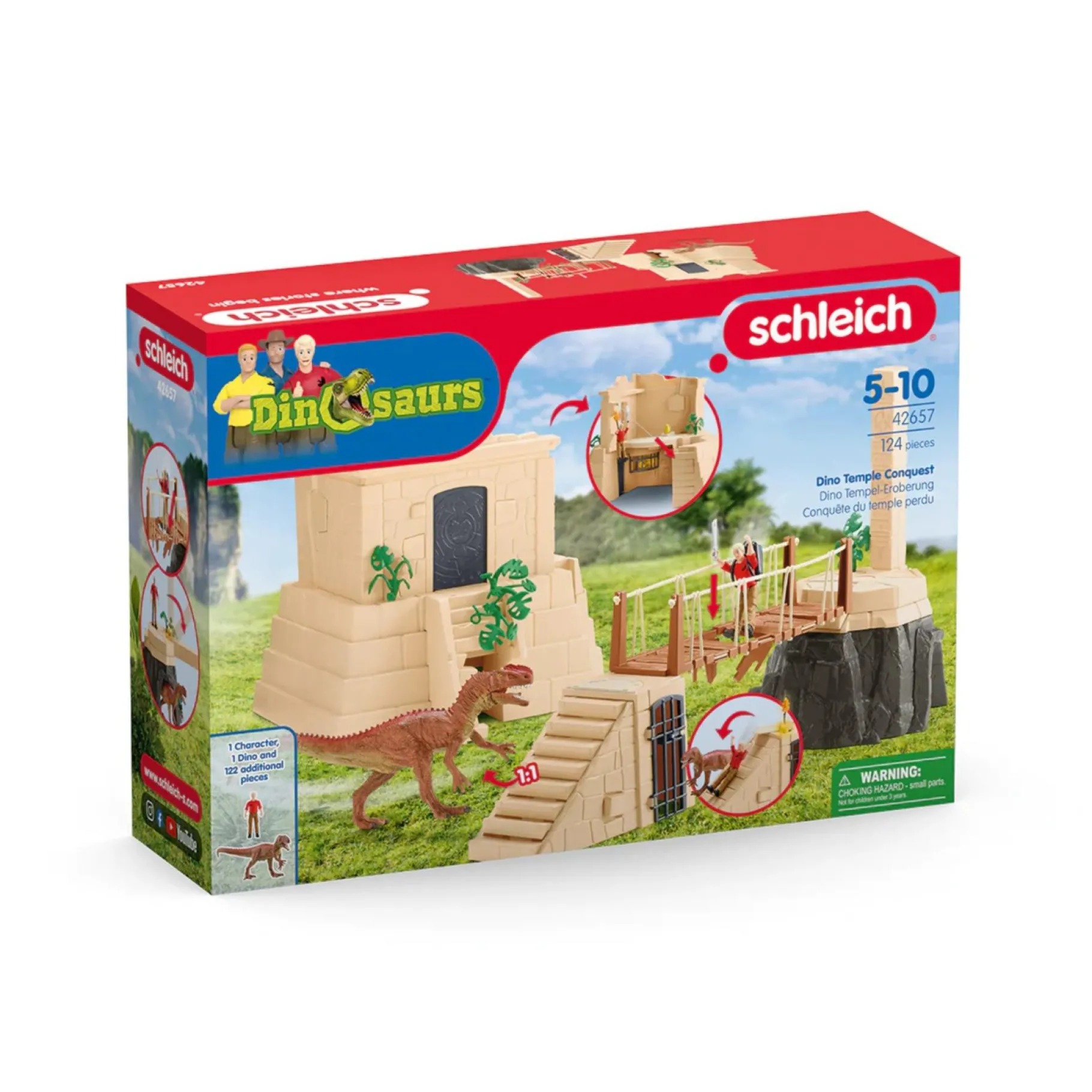 Speelsets|Jongens> Schleich 42657 Dino Temple Conquest