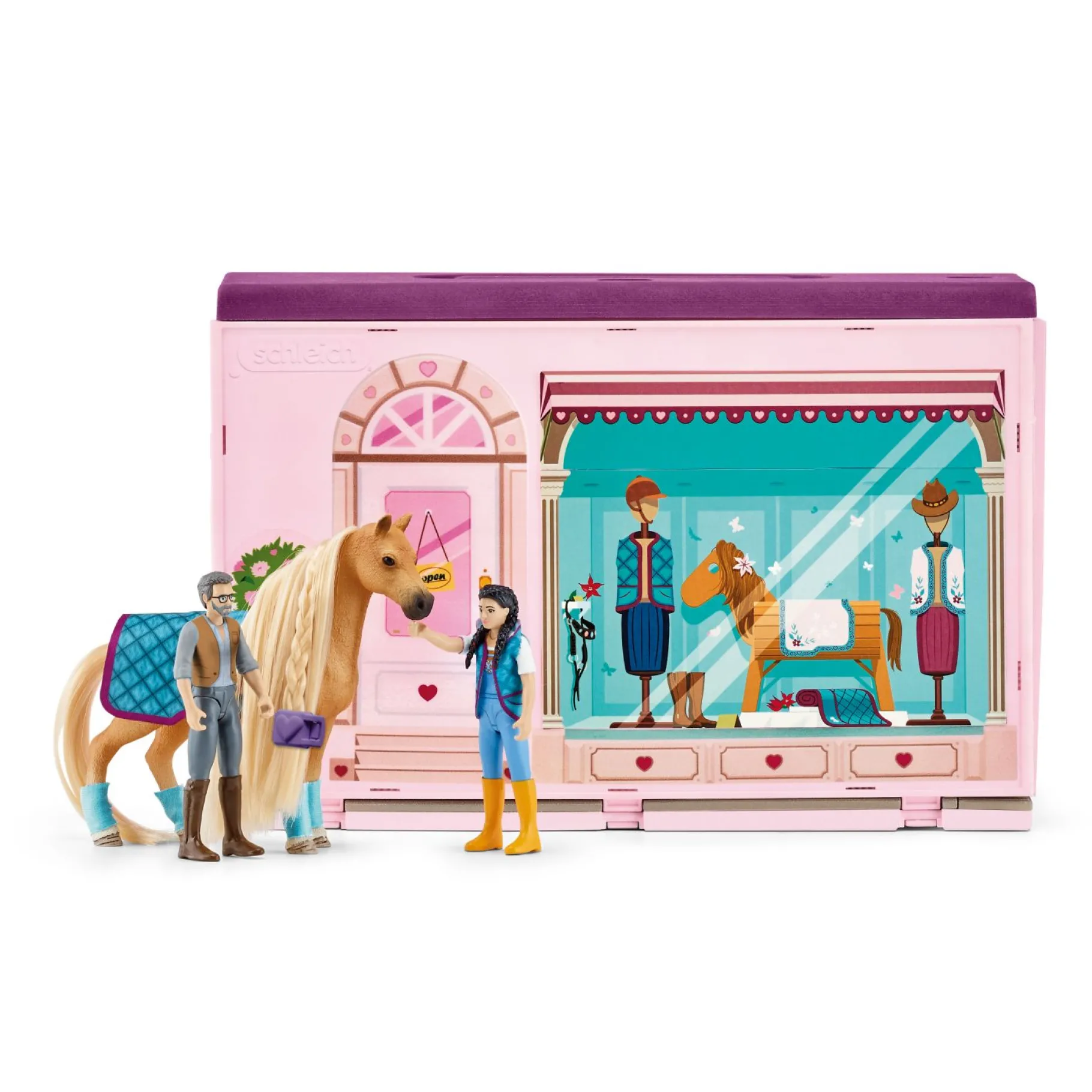 Speelfiguren>Schleich 42587 Paarden pop-up Boetiek