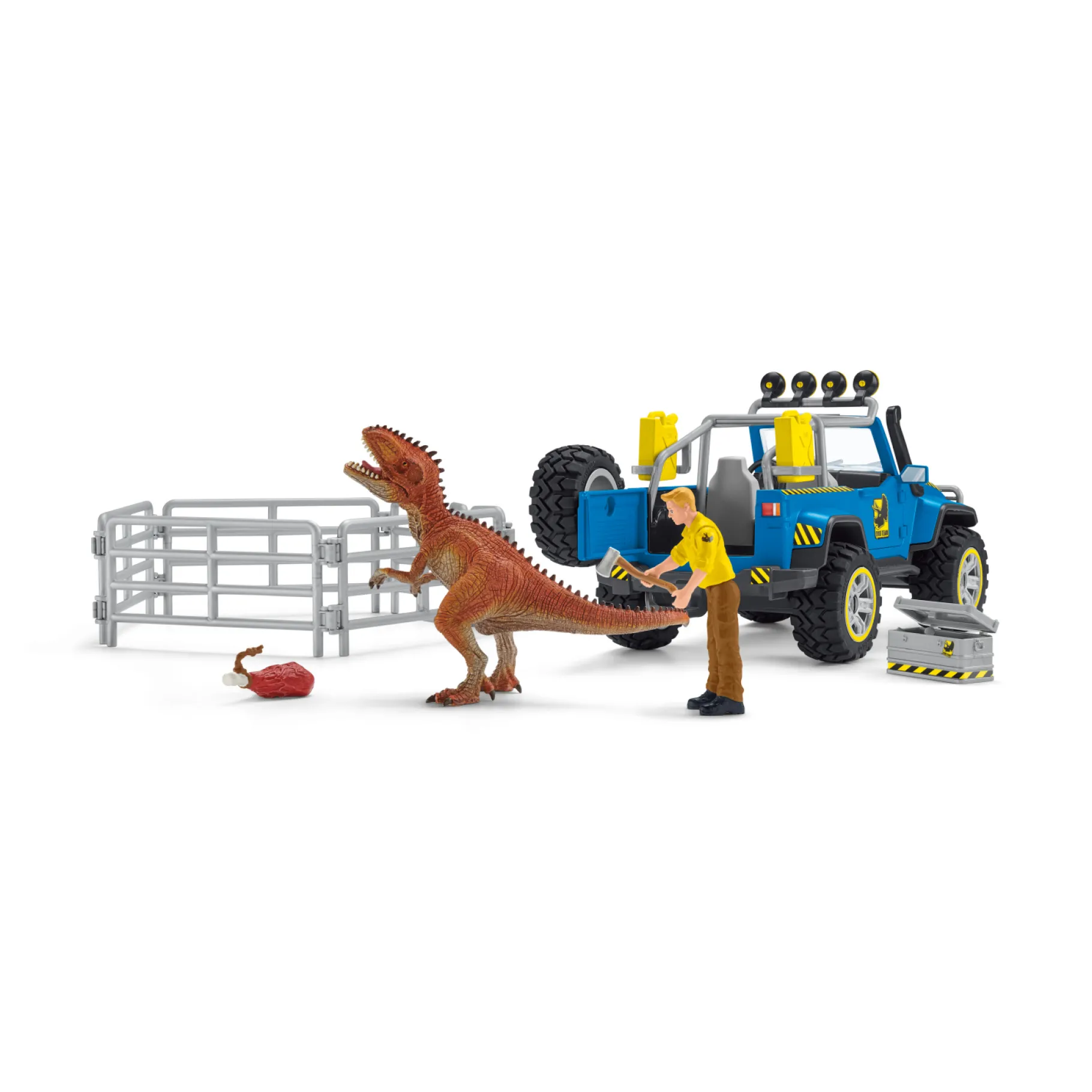 Dino's|Jongens>Schleich 41464 Terreinwagen Met Dino-Buitenpost
