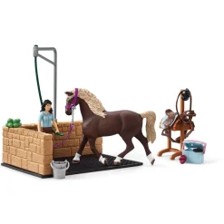 Speelfiguren>Schleich 42438 Wasplaats Met Paard & Emily