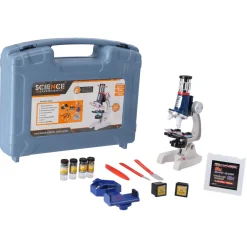Wetenschapsspellen|Jongens>Science Microscoopset in koffer