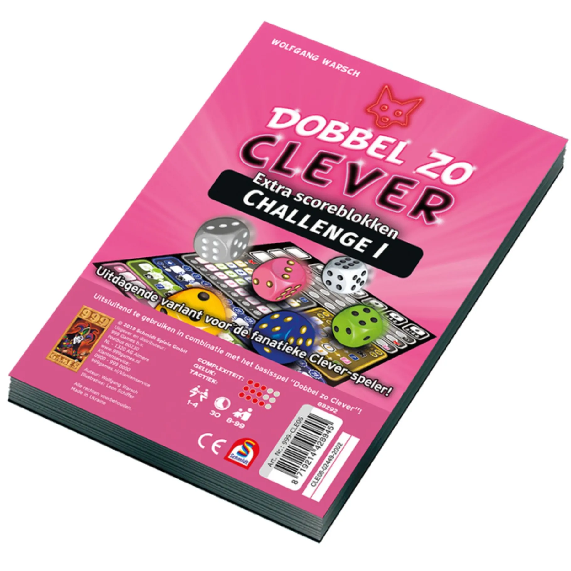 Dobbelspellen> Scoreblok Dobbel zo Clever Challenge