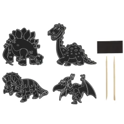 Krasfolie> Scratch art magneten 10 stuks 2 assorti