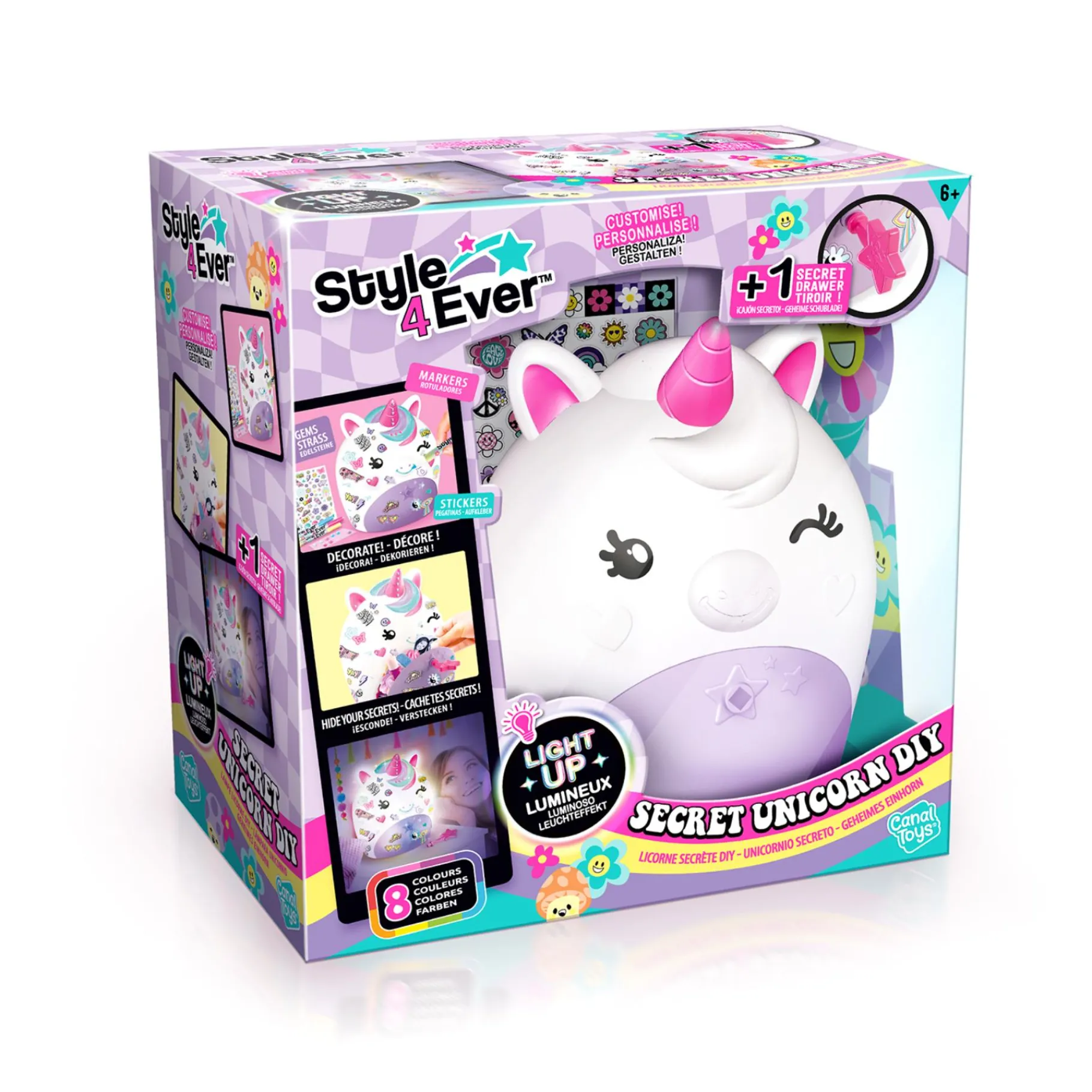 Knutselsets> Secret Deco DIY Unicorn Lamp