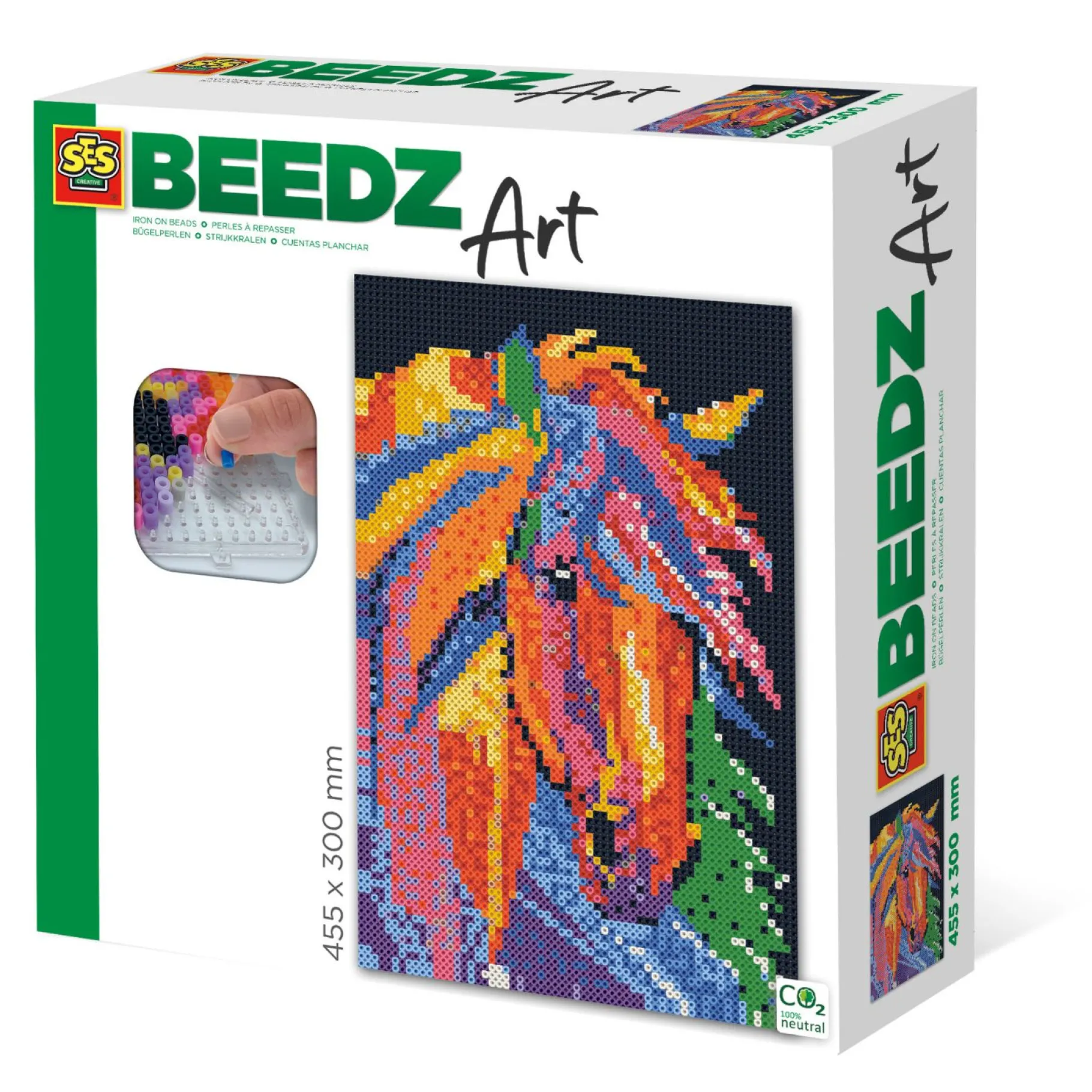 Strijkkralen>Ses BEEDZ ART: Strijkkralen Paard Fantasie