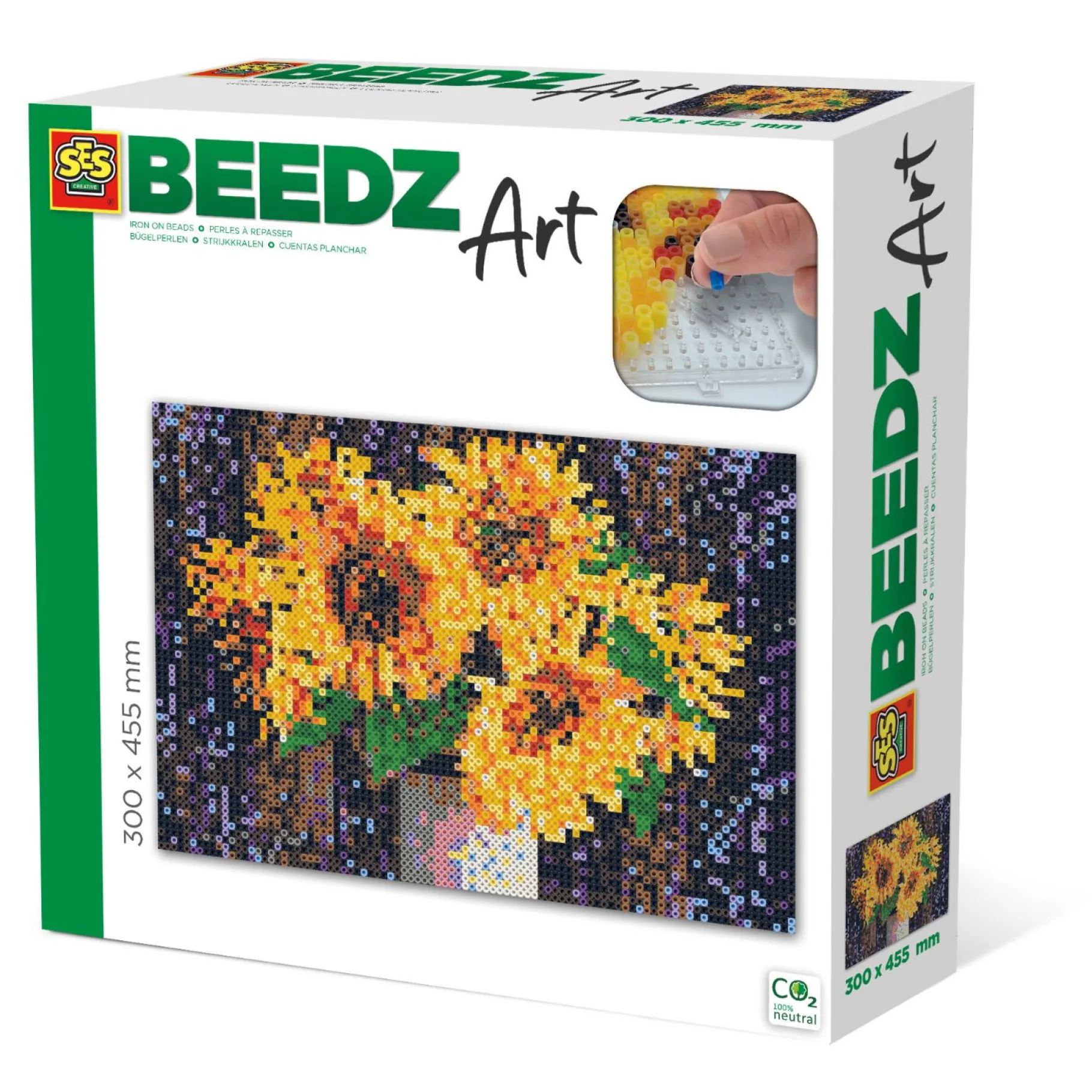 Strijkkralen>Ses BEEDZ ART: Strijkkralen Zonnebloemen