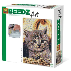 Strijkkralen>Ses BEEDZ ART: Strijkkralen Poes