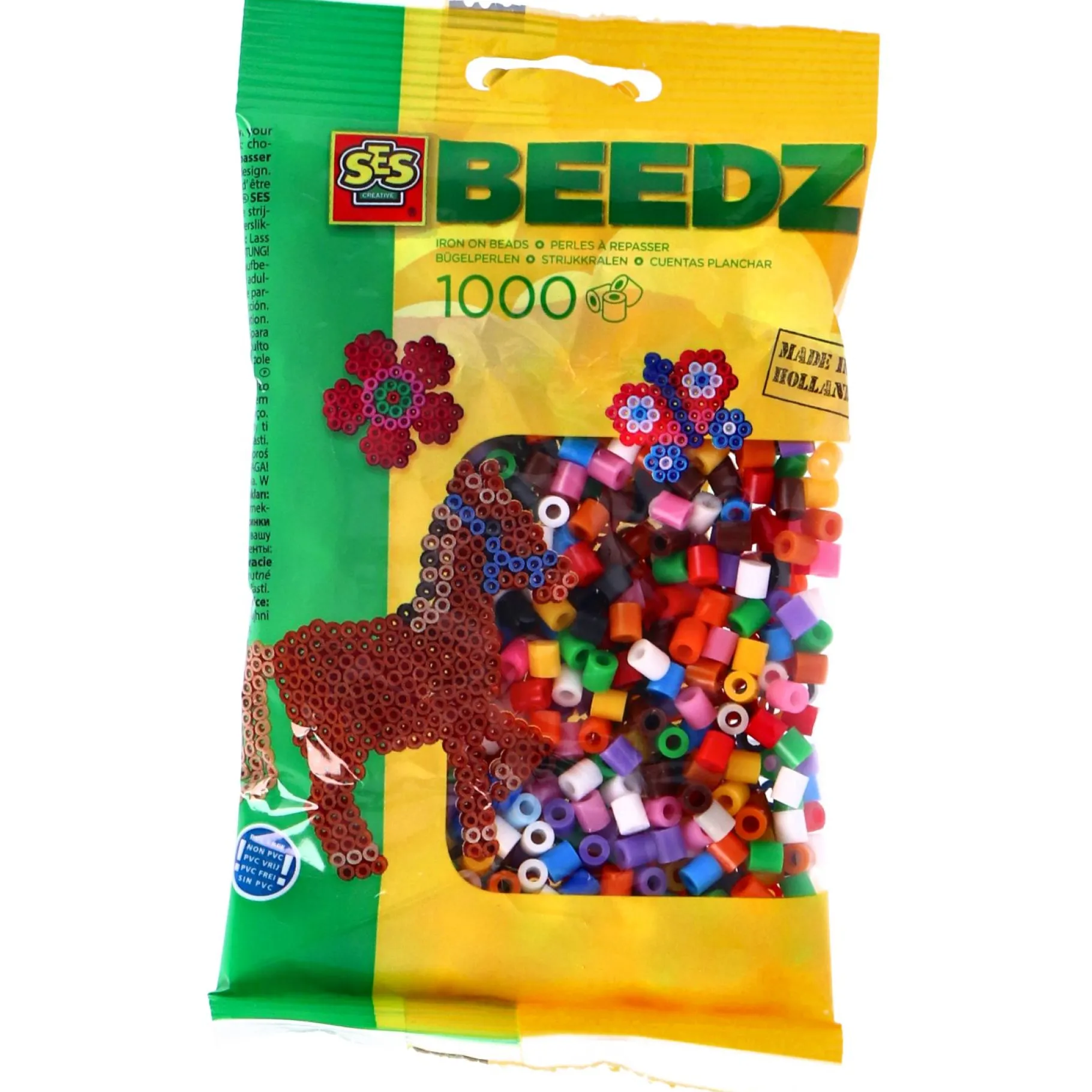 Strijkkralen|Plucheknuffels>Ses Beedz Strijkkralen Basic Mix 1000 Stuks