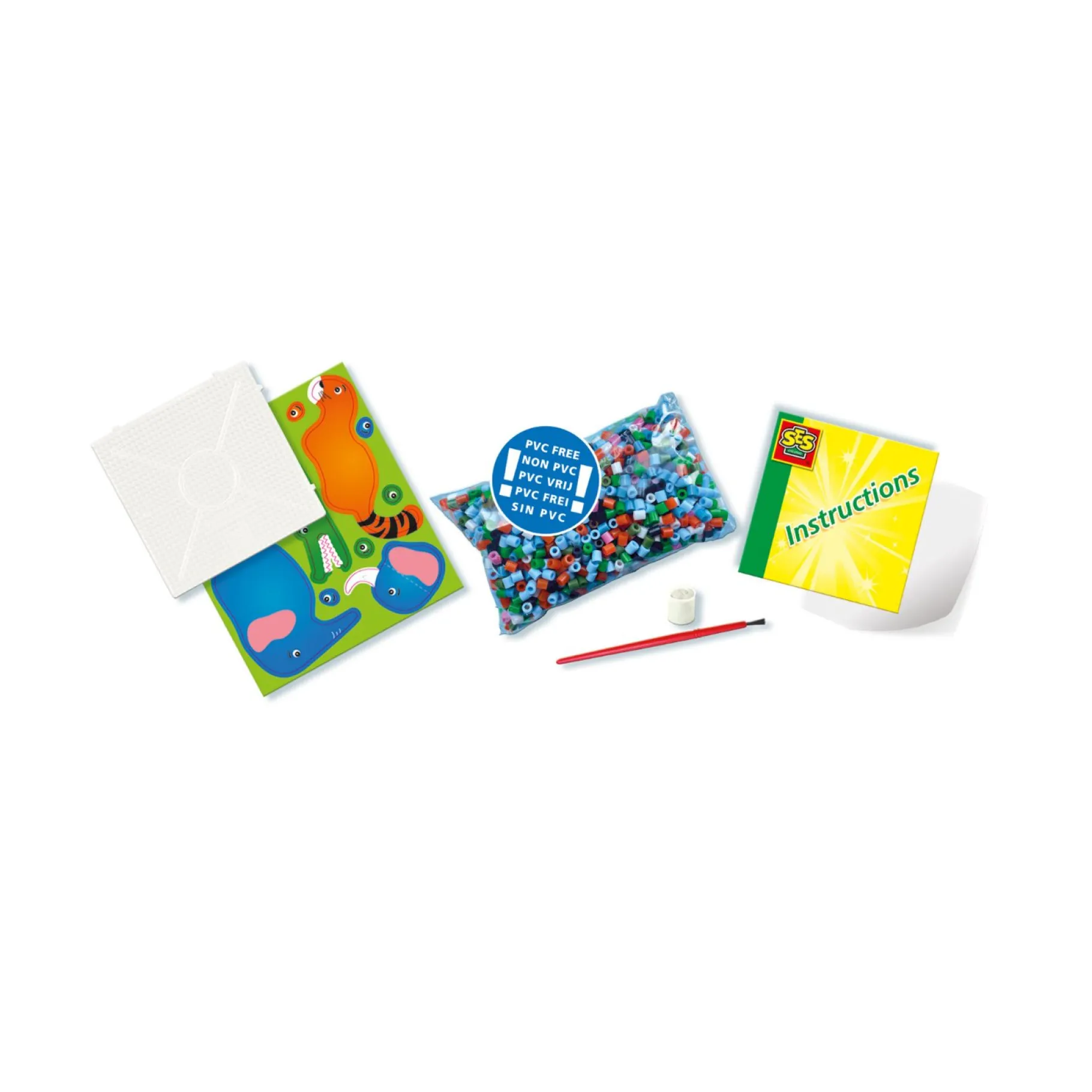 Strijkkralen|Plucheknuffels>Ses Beedz Strijkkralen Safari Dieren 2000 Stuks