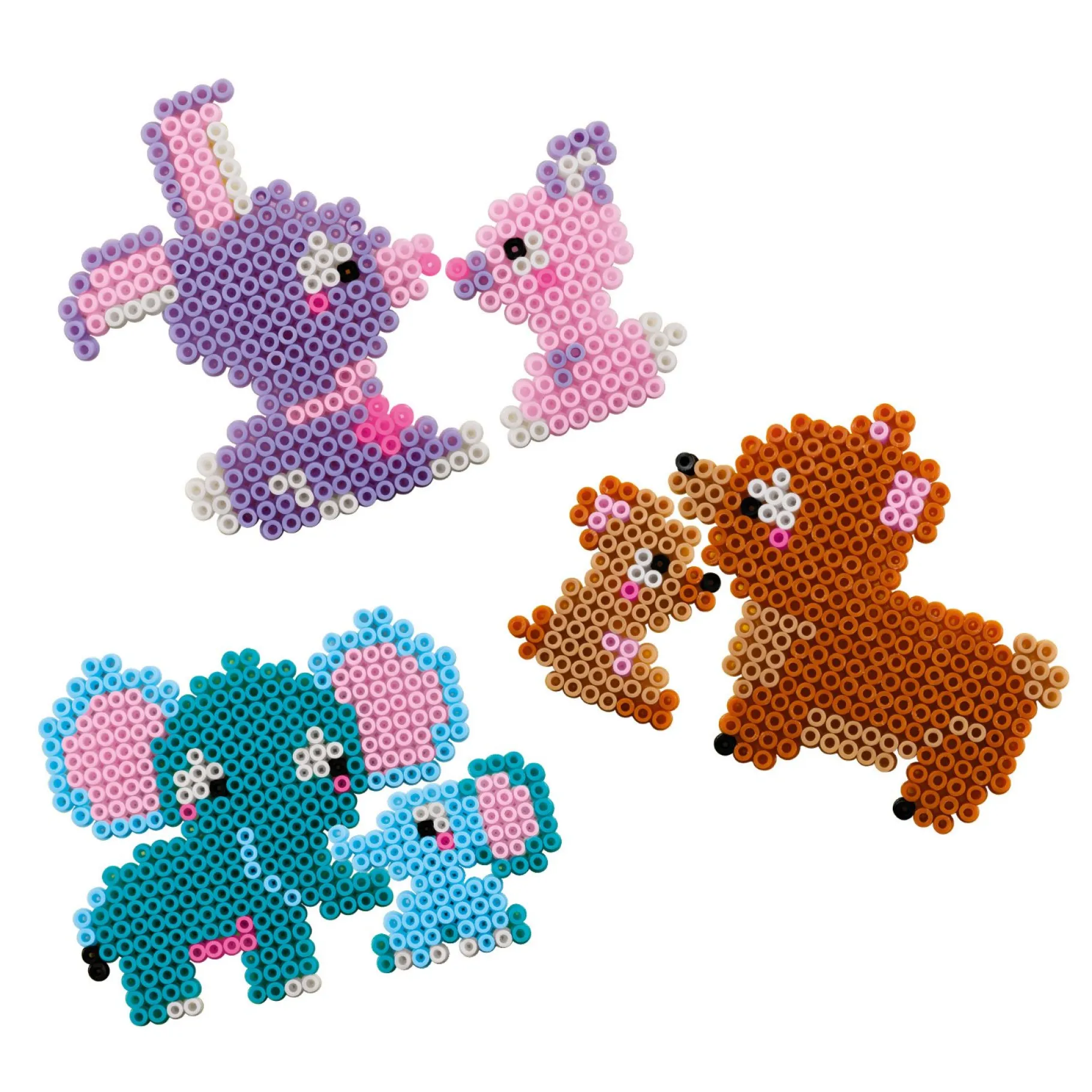 Strijkkralen>Ses Beedz strijkkralen schattige familie dieren 1800 stuks