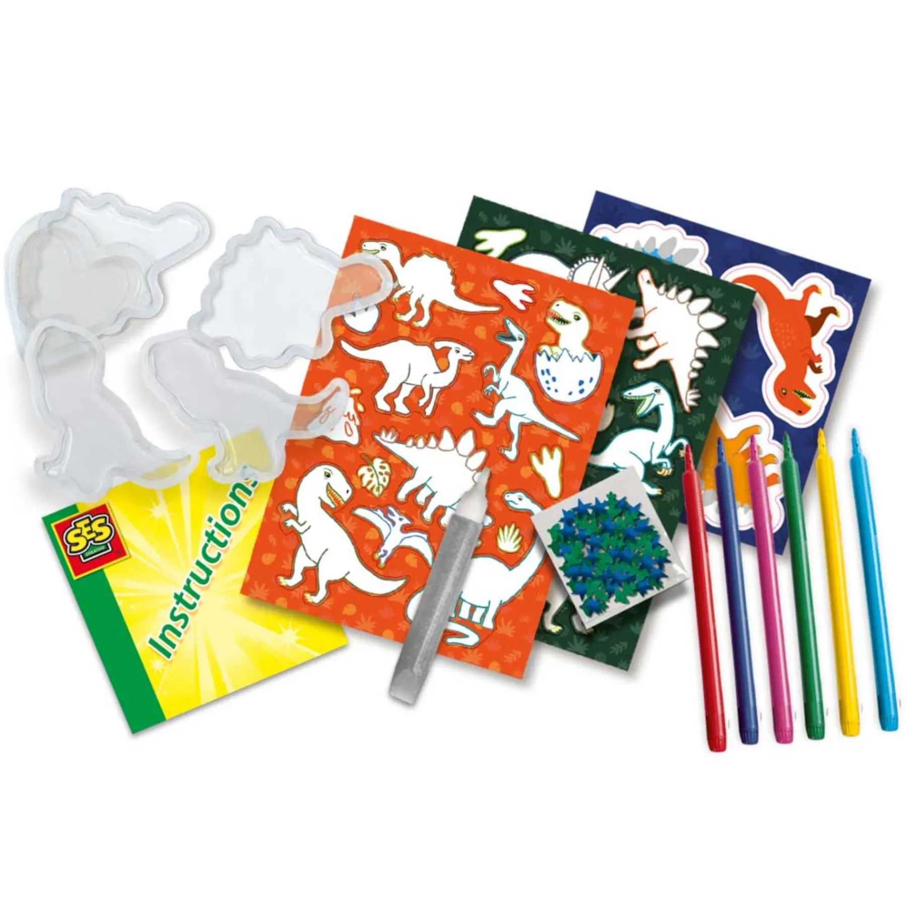 Stickers|Knutselen>Ses Dino Stickers Maken