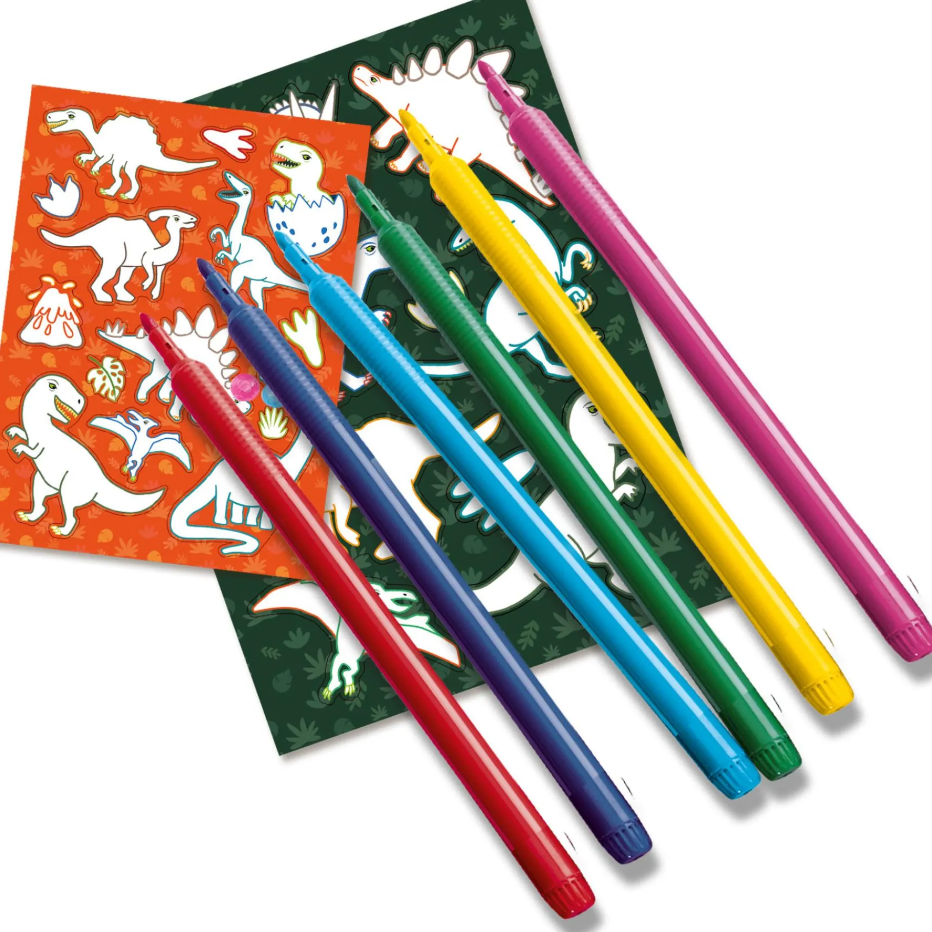 Stickers|Knutselen>Ses Dino Stickers Maken