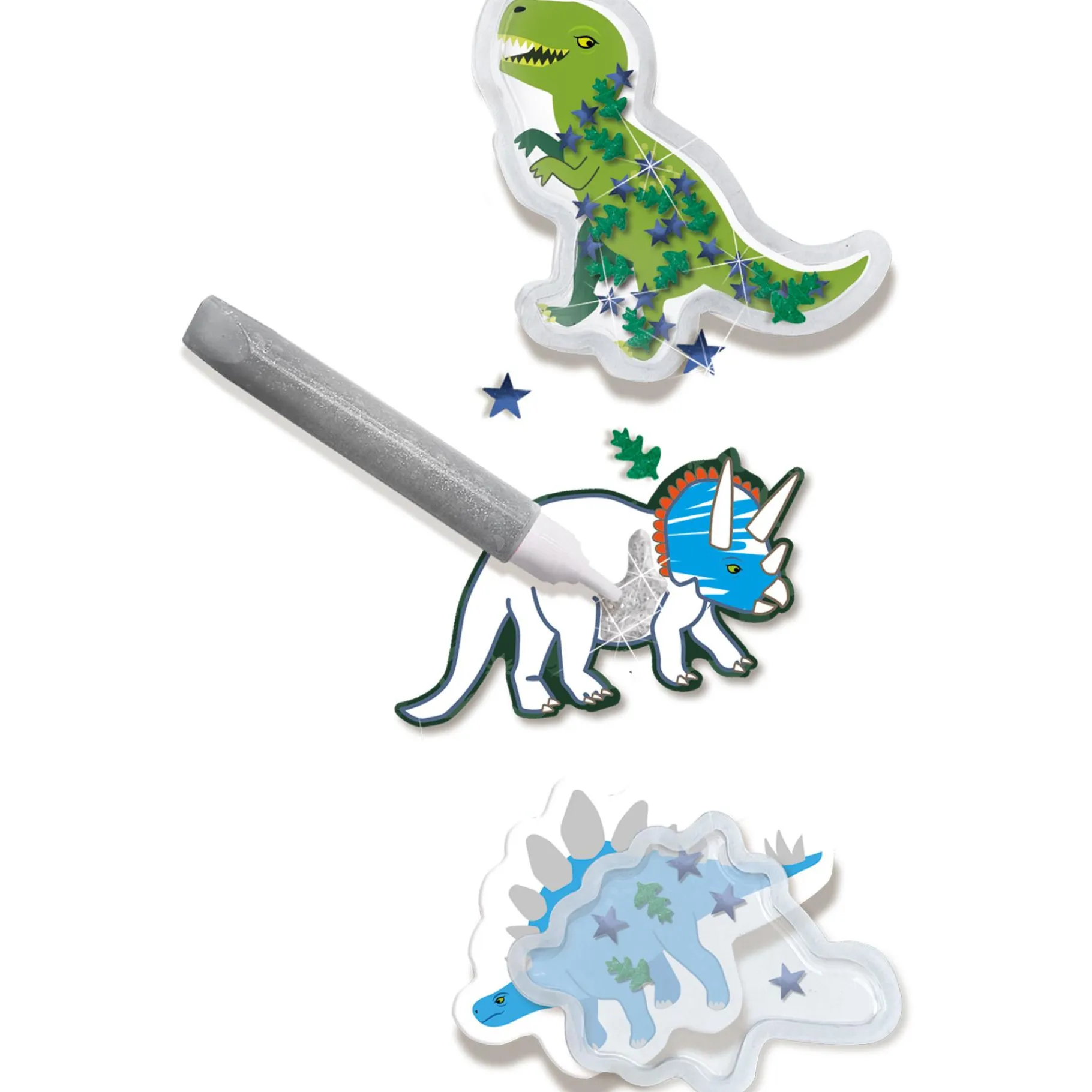 Stickers|Knutselen>Ses Dino Stickers Maken