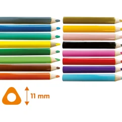 Tekenen / Kleuren>Ses Ik Leer Driehoek Grip Potloden