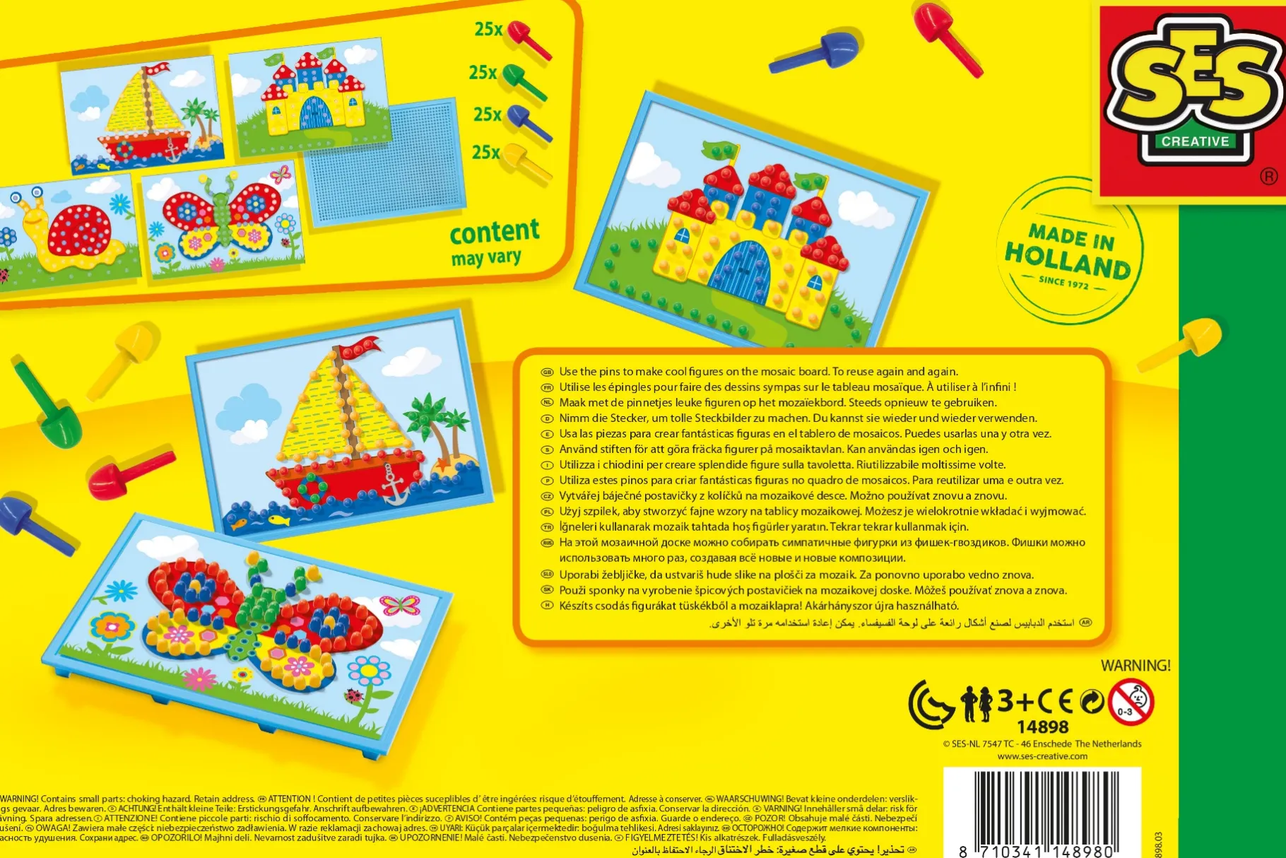 Knutselsets>Ses Mozaïekbord Met Kaarten