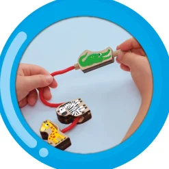 Knutselsets></noscript>Ses My First Houten dieren kralen rijgen