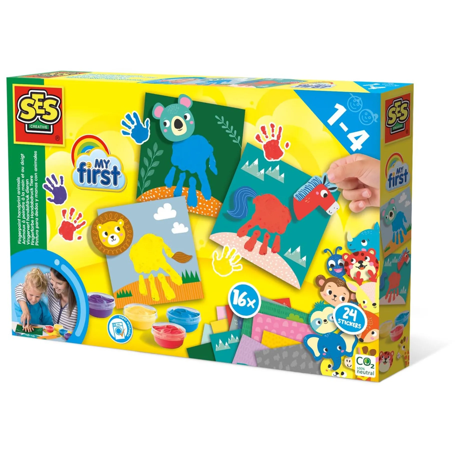 Verven / Schilderen>Ses My First Vingerverf Handafdruk