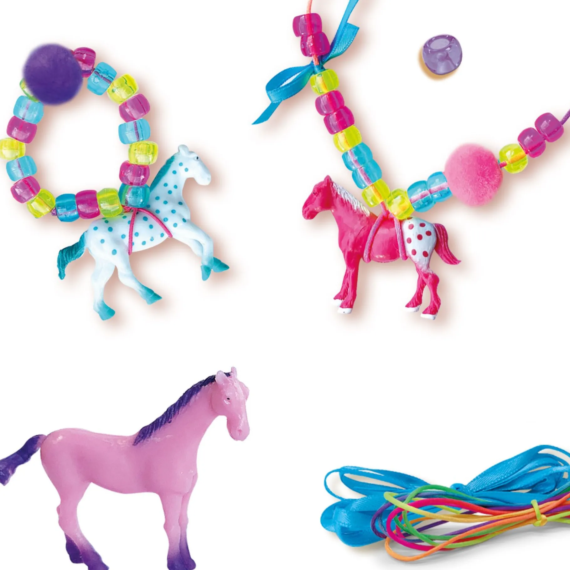 Sieraden Maken>Ses Paarden Pompom Sieraden