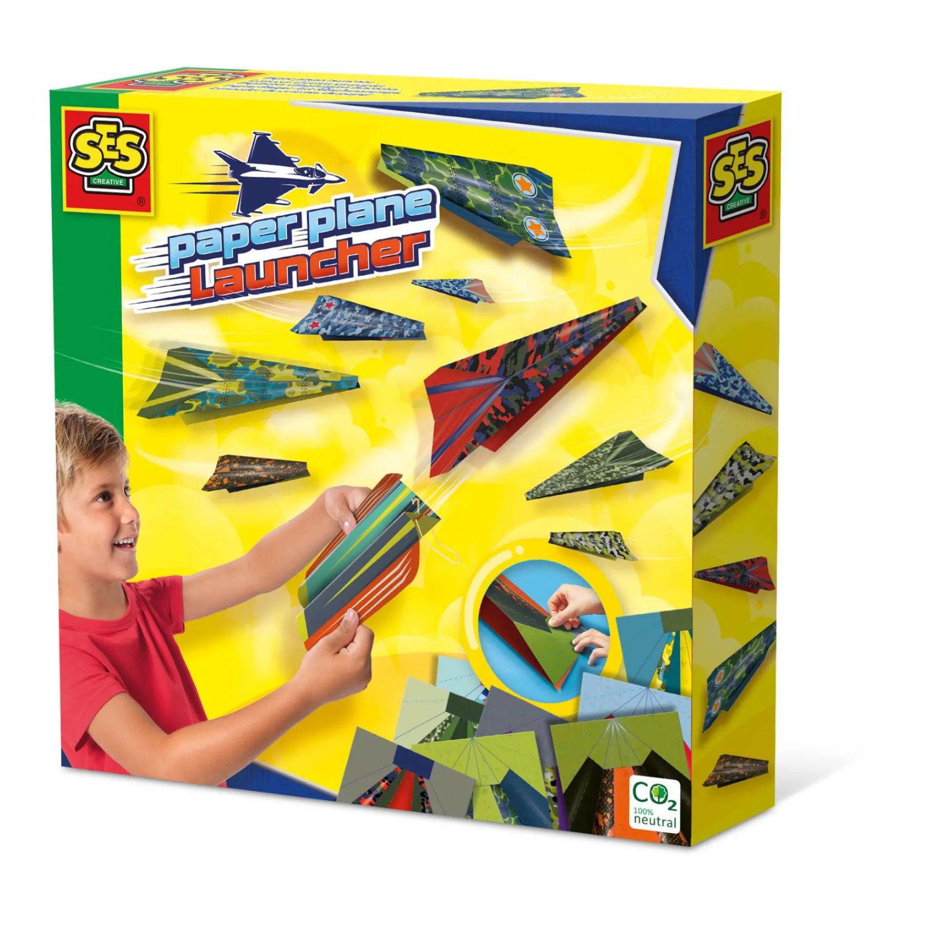 Vliegers>Ses papieren vliegtuigjes lanceren