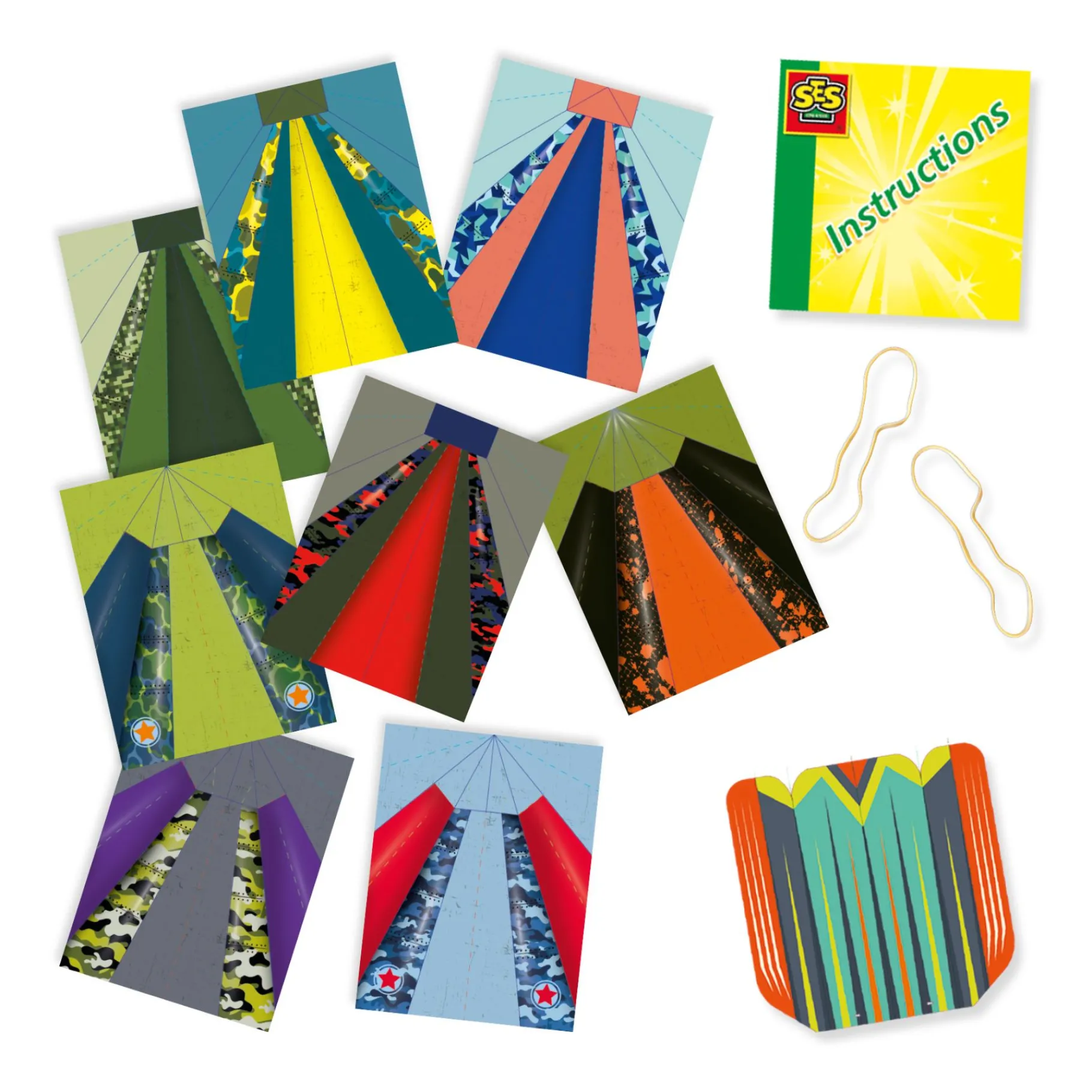 Vliegers>Ses papieren vliegtuigjes lanceren