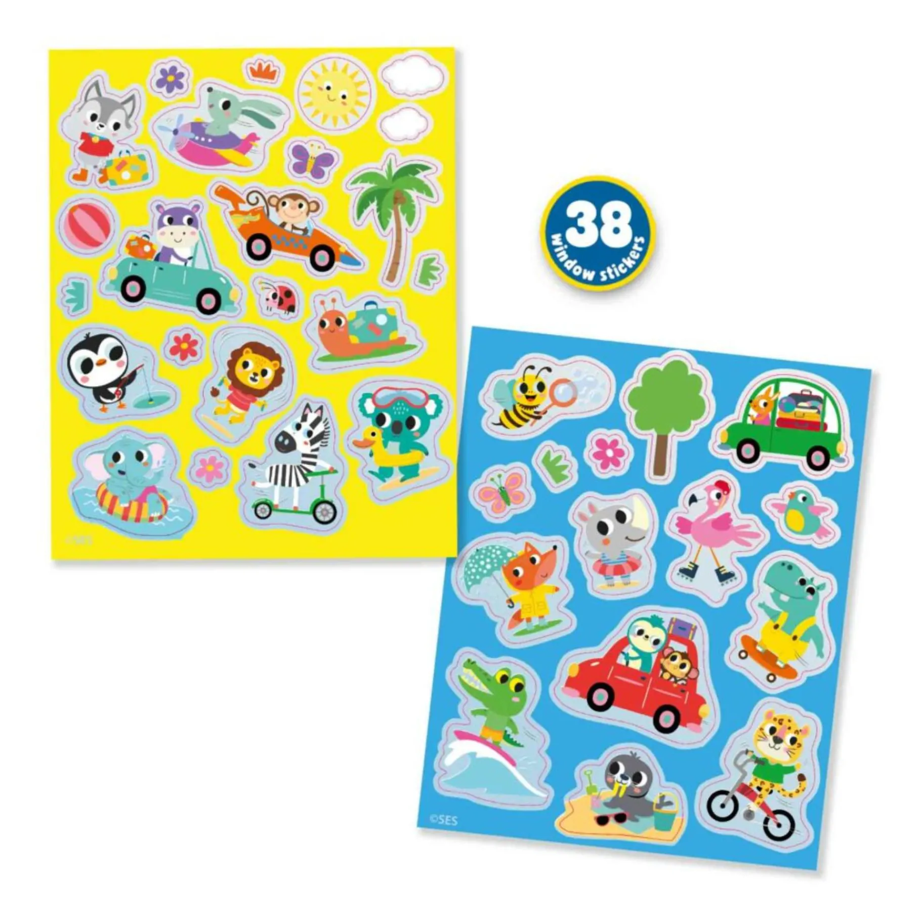 Stickers>Ses raamstickers voertuigen