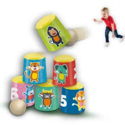 Kinderspellen>Ses spel blikgooien