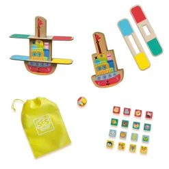Kinderspellen>Ses spel houten balans boot