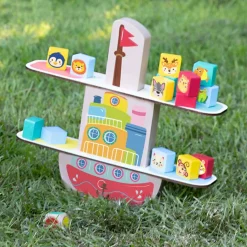 Kinderspellen></noscript>Ses spel houten balans boot