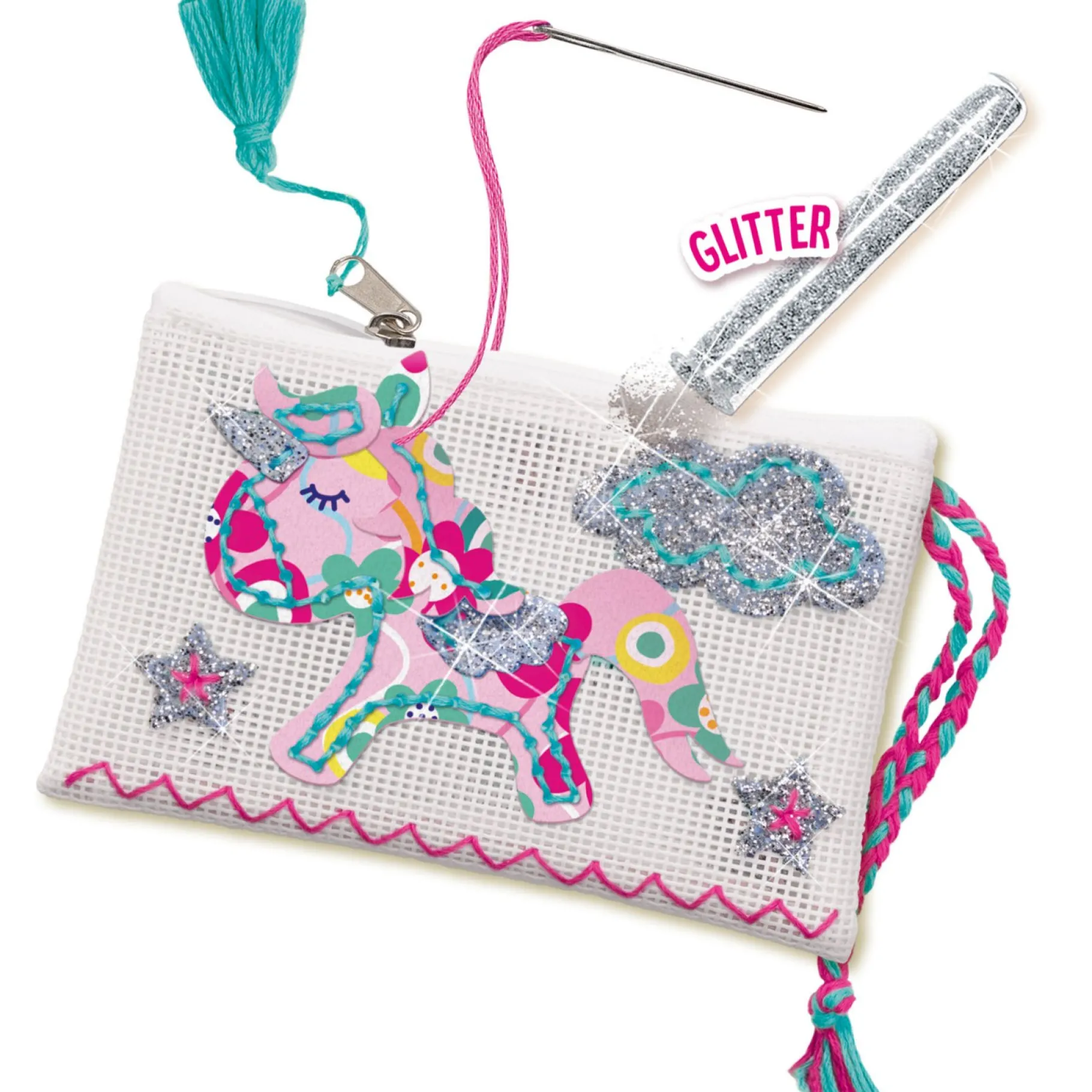 Knutselen>Ses Unicorn Etui Borduren