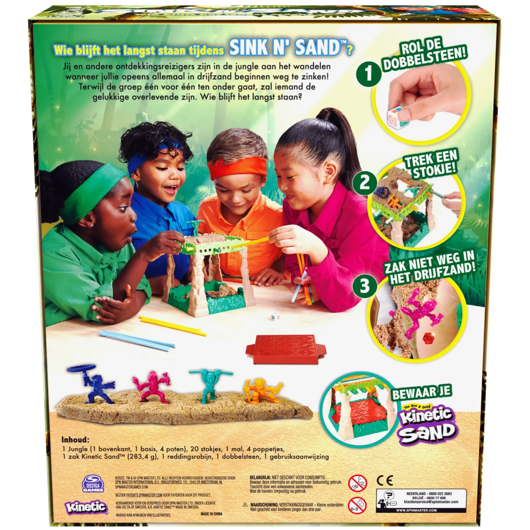 Kinderspellen|Bordspellen>Spinmaster Sink n' Sand - Bordspel