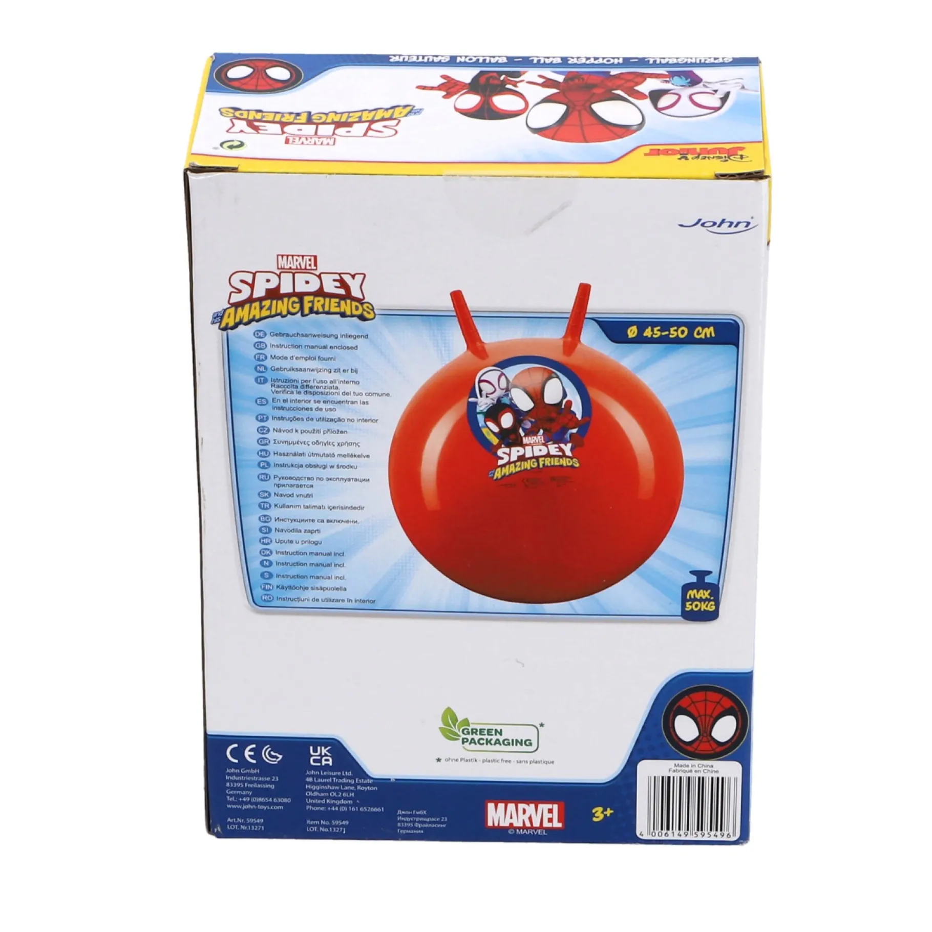 Skippyballen> Skippybal Spidey 50 cm