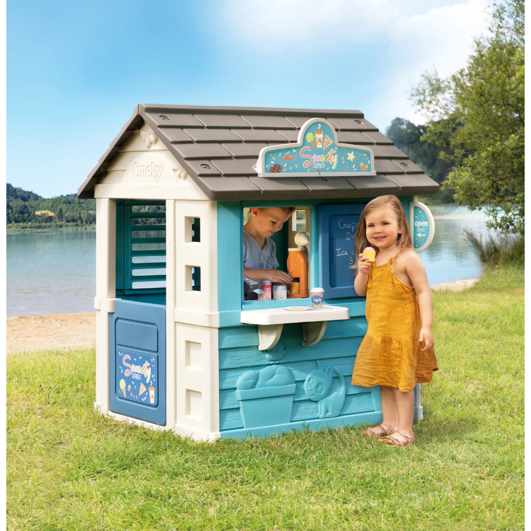 Speelhuizentoestellen>Smoby Speelhuis Sweet Corner 150 X 110 X 127 Cm