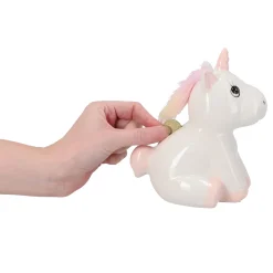 Spaarpotten></noscript> Spaarpot aardewerk eenhoorn 15x17cm