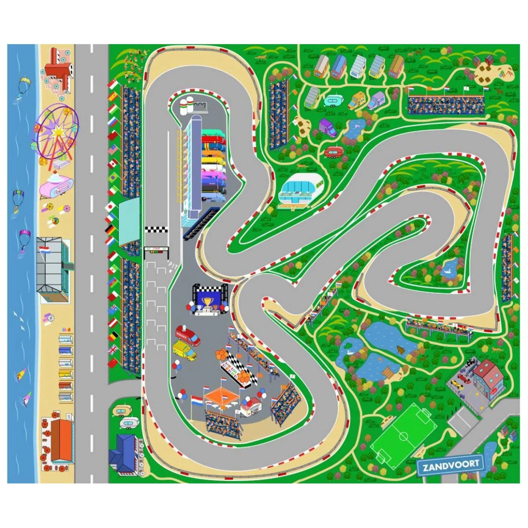 Baby Speelkleden> Speelkleed luxe zandvoort 130 x 160 cm