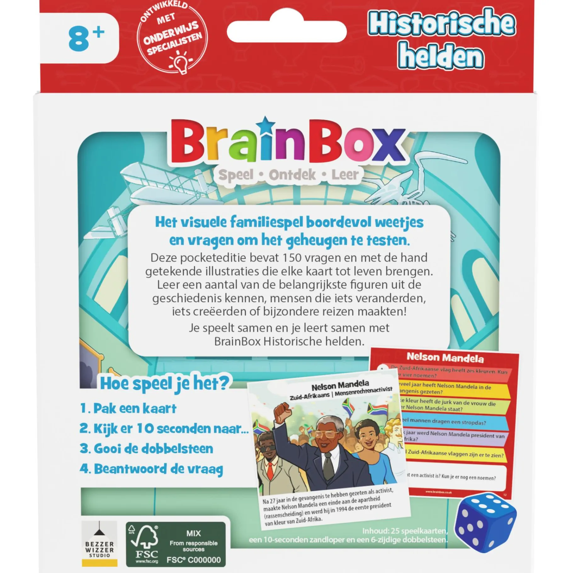 Denkspellen> Spel Brainbox Pocket Historische helden