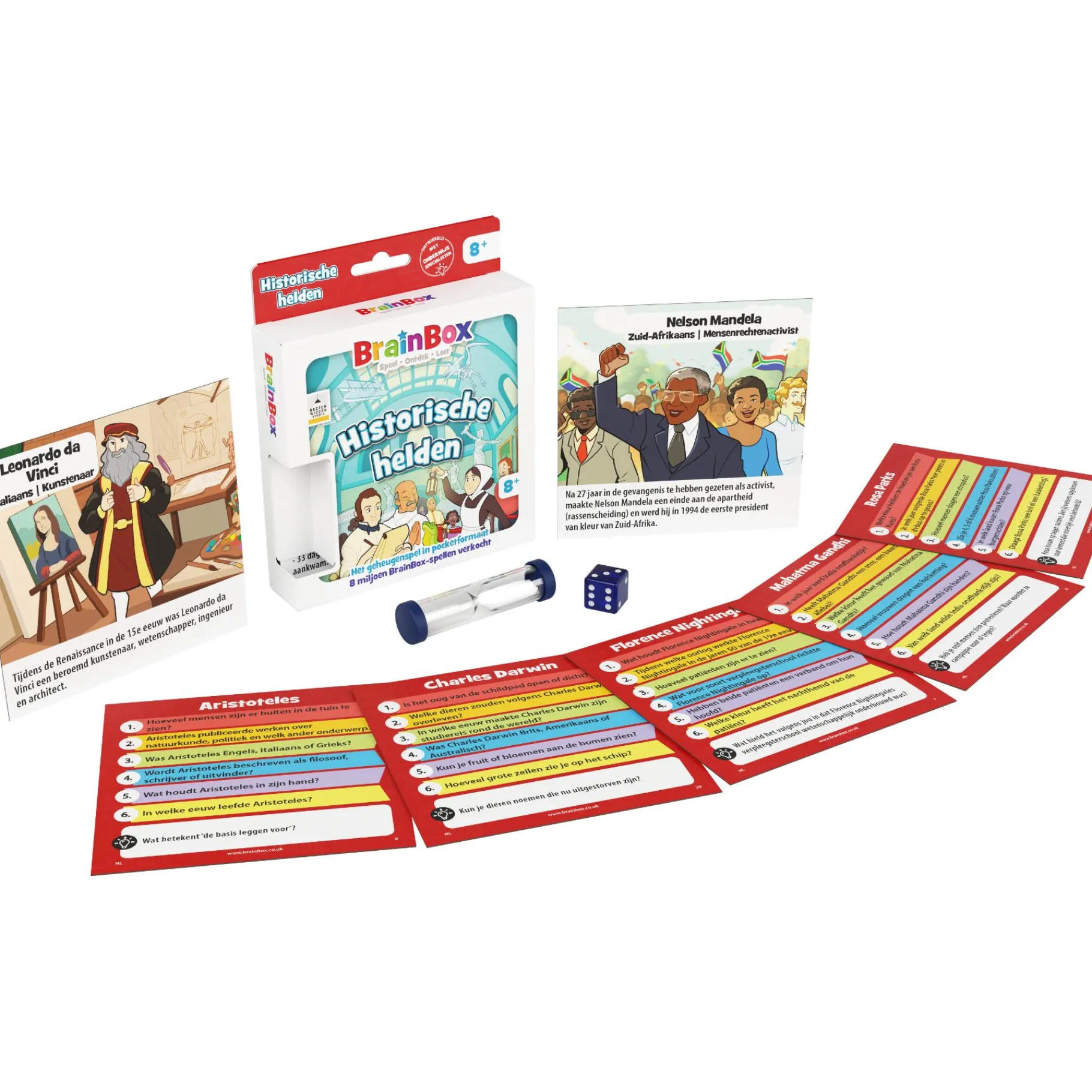 Denkspellen> Spel Brainbox Pocket Historische helden