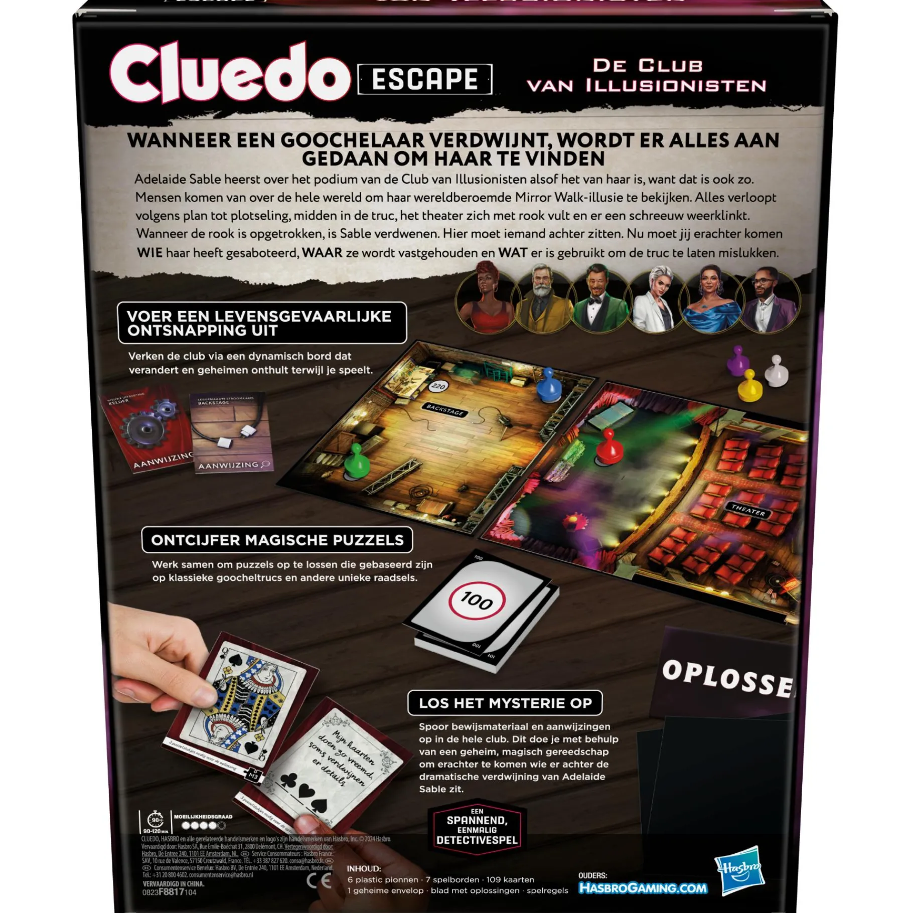 Strategiespellen|Familiespellen>Hasbro Spel Cluedo Escape The Illusionist Club