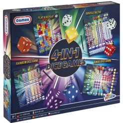 Dobbelspellen> Spel dobbel 4 in 1