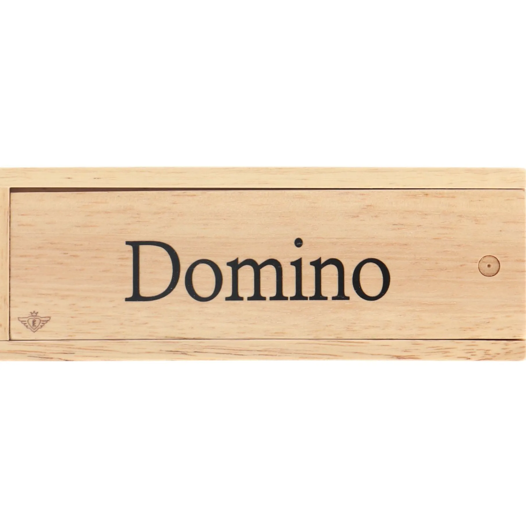 Familiespellen> Spel Domino Hout Dubbel 6 In Kist