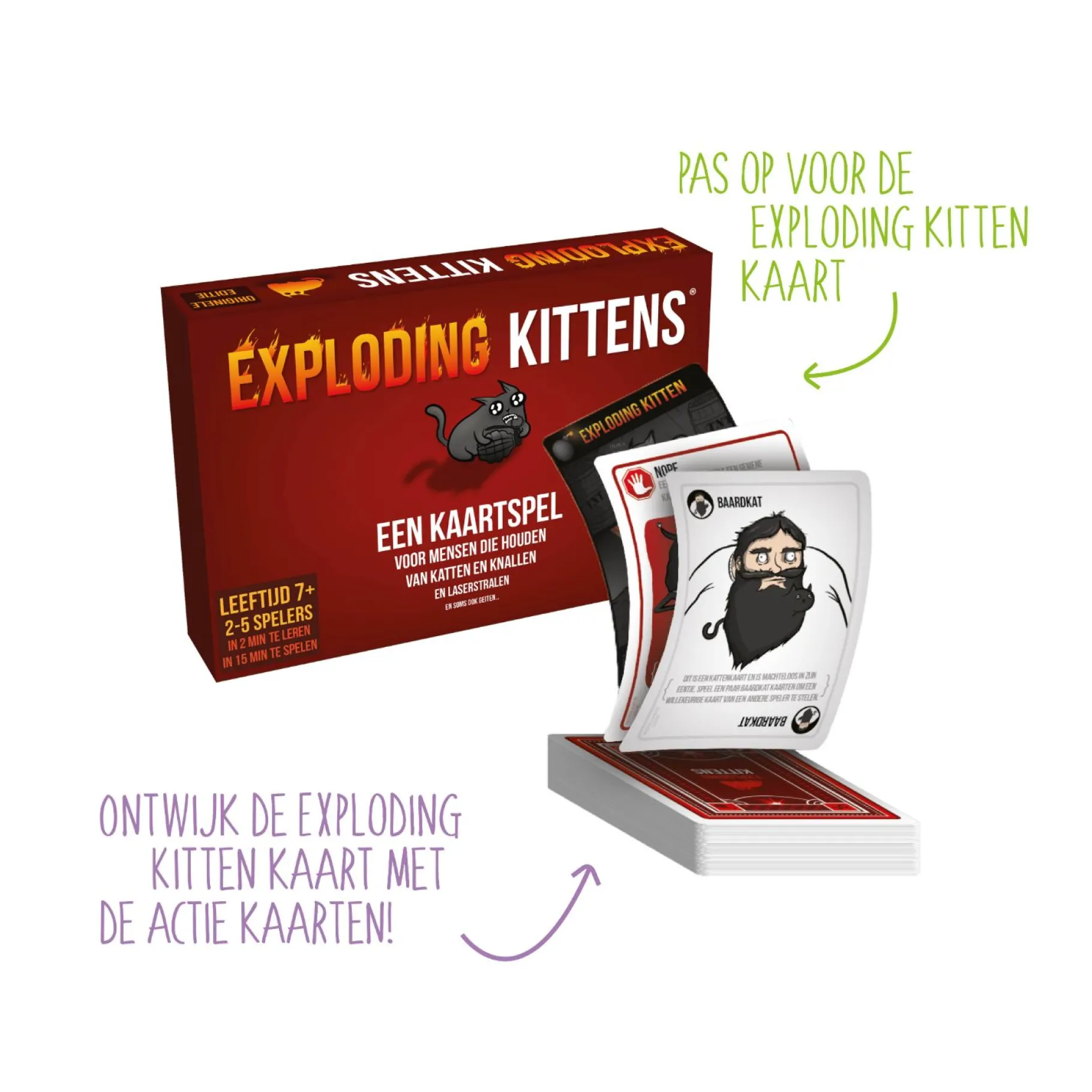 Familiespellen> Spel Exploding Kittens NL