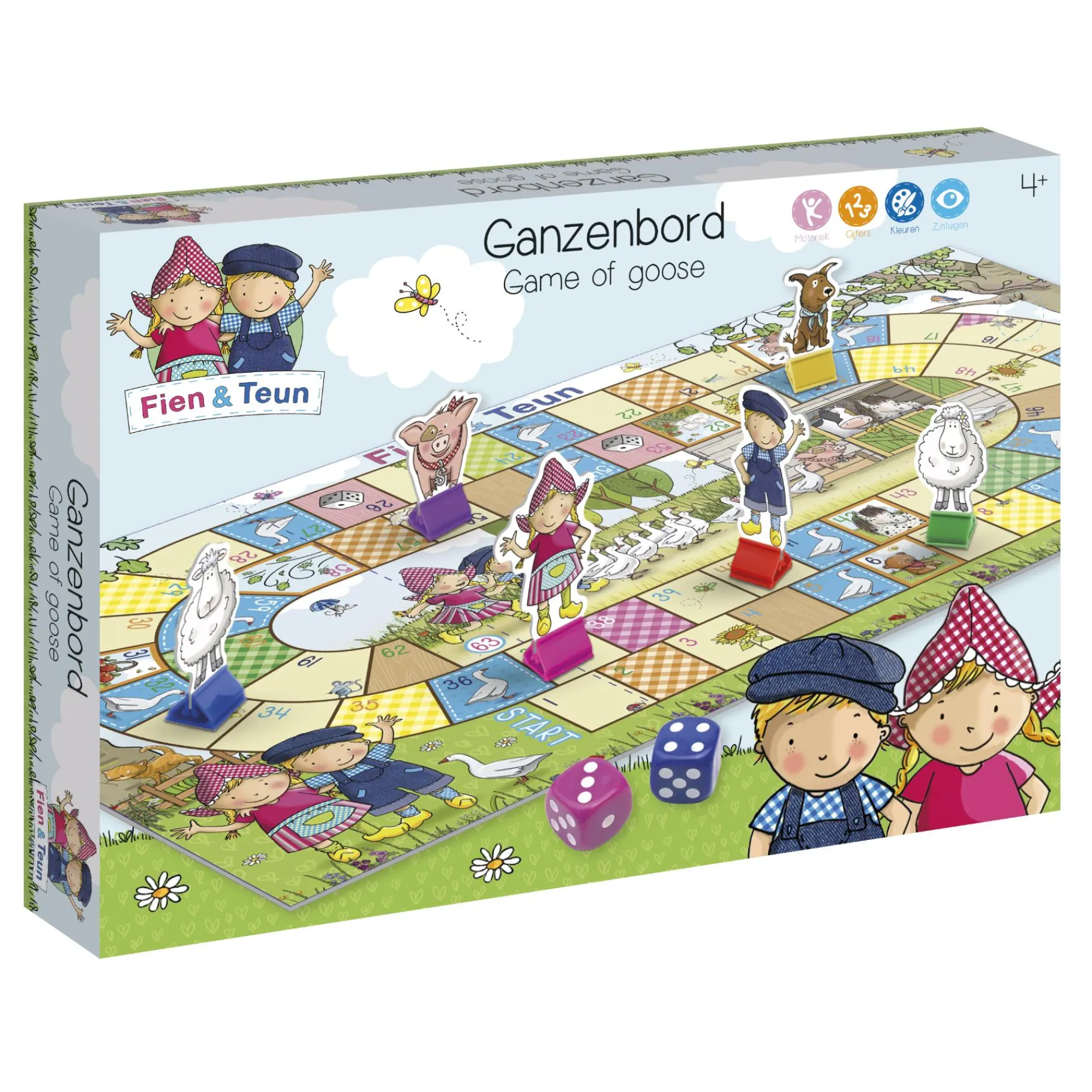 Bordspellen>Fien En Teun Spel Ganzenbord