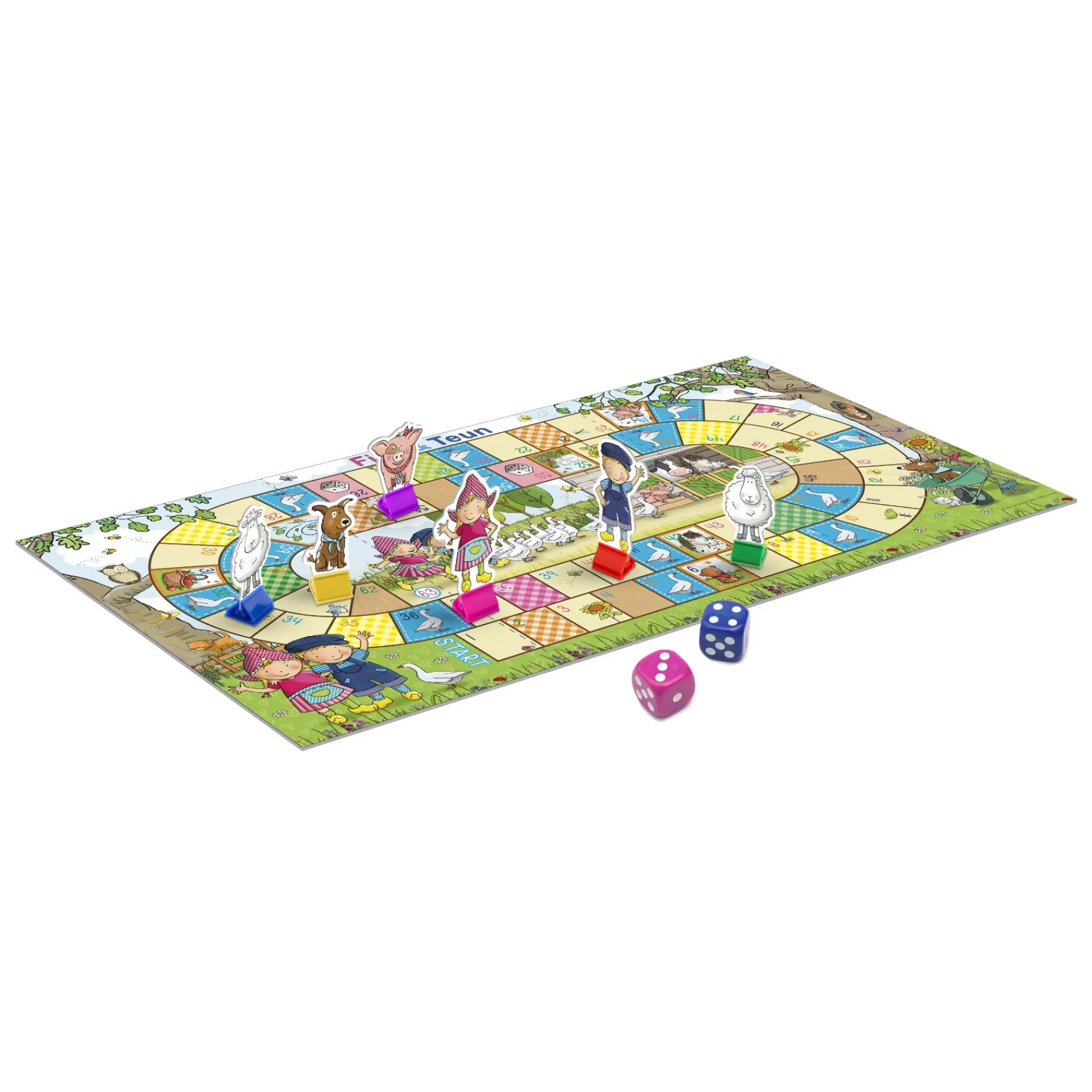 Bordspellen>Fien En Teun Spel Ganzenbord