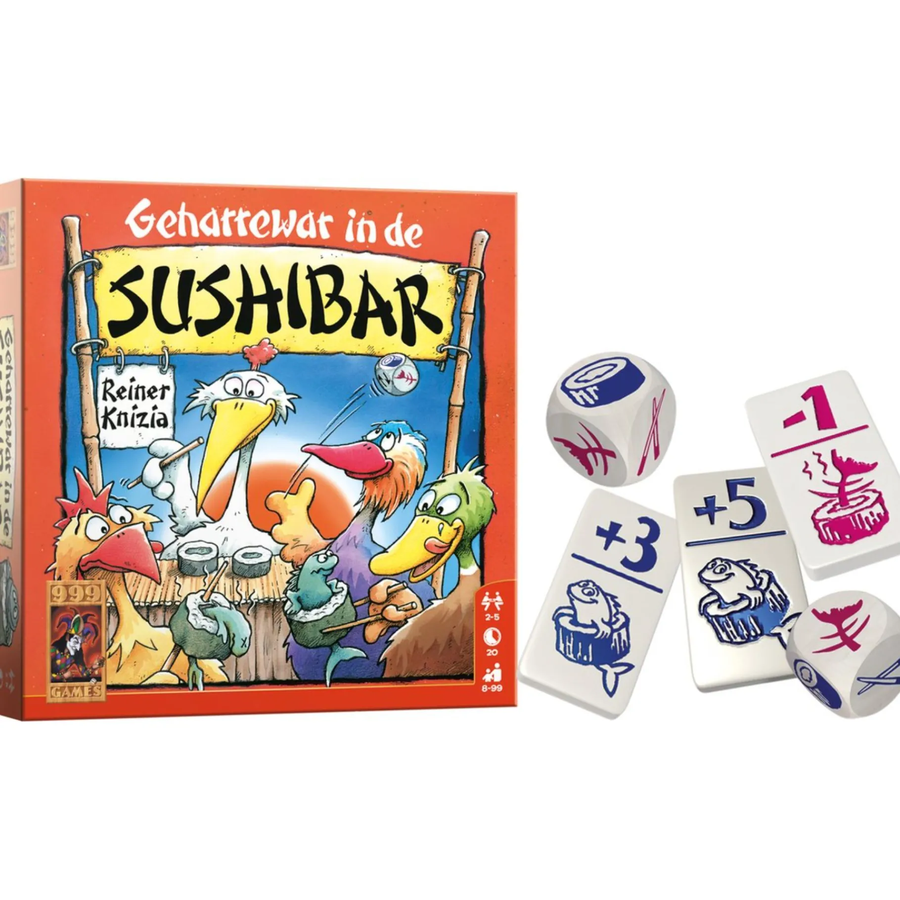 Familiespellen>999-games Spel Geharrewar In de Sushibar