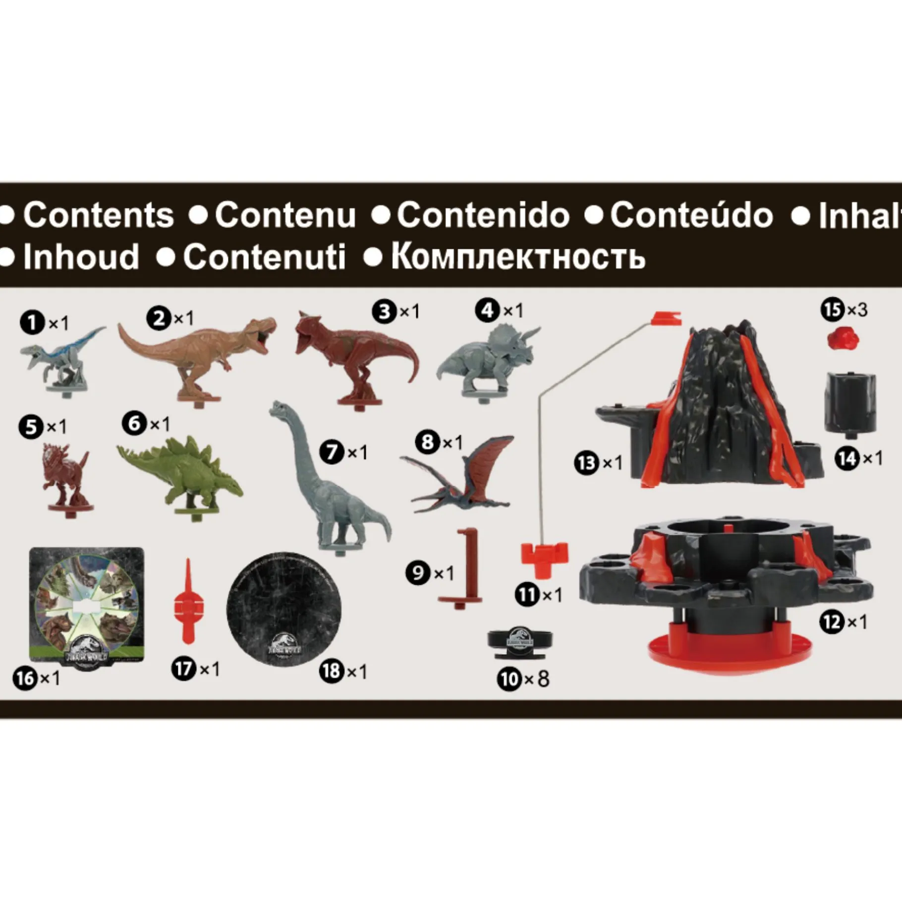 Strategiespellen>Epoch Spel Jurassic World Shaky Volcano
