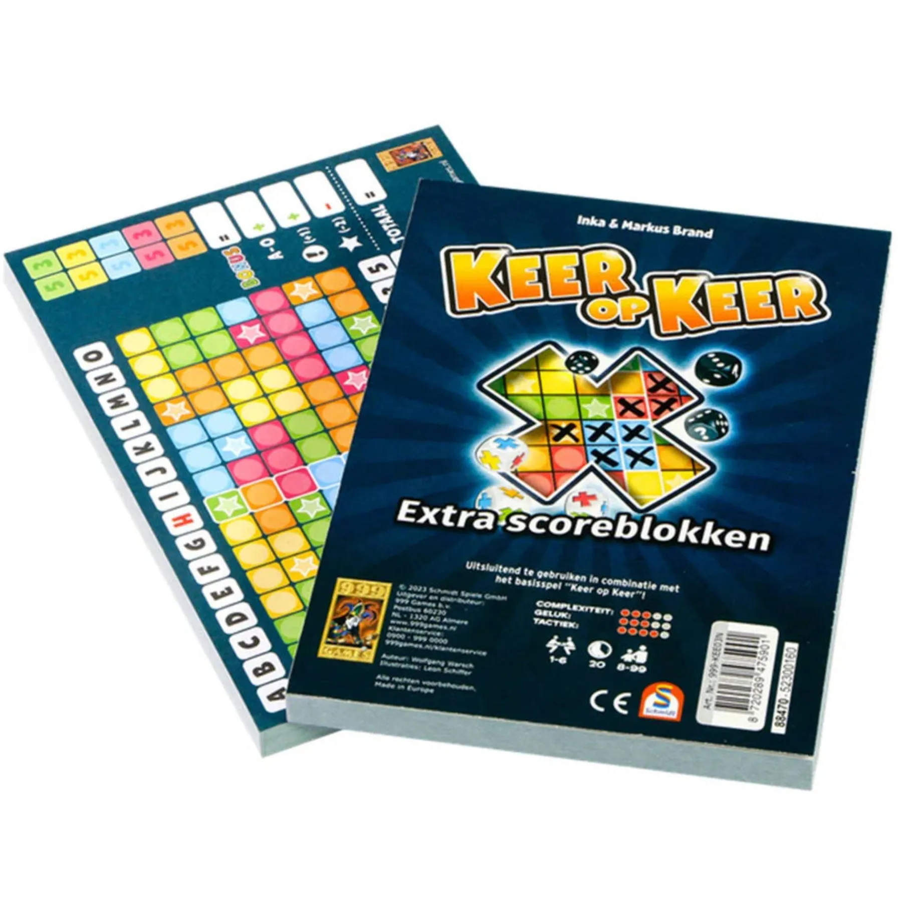 Dobbelspellen>999-games Spel Keer Op Keer Scoreblok 2 stuks Level 1