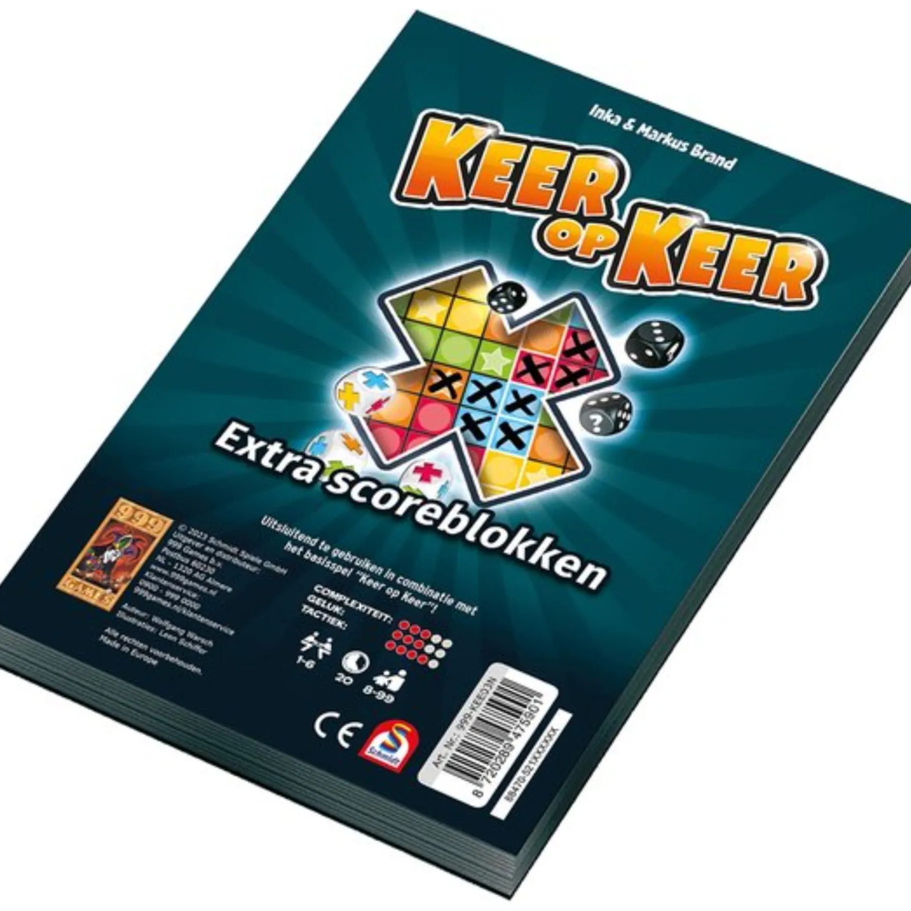 Dobbelspellen>999-games Spel Keer Op Keer Scoreblok 2 stuks Level 1