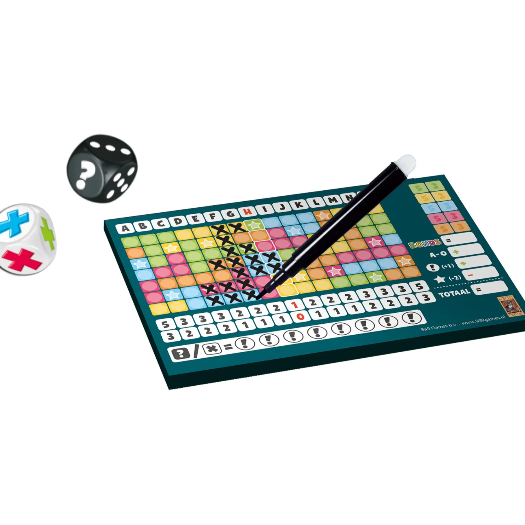 Dobbelspellen>999-games Spel Keer Op Keer Scoreblok 2 stuks Level 1