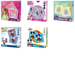 Memory> Spel Memo XL Licenties 27x27x4 Cm 5 Assorti